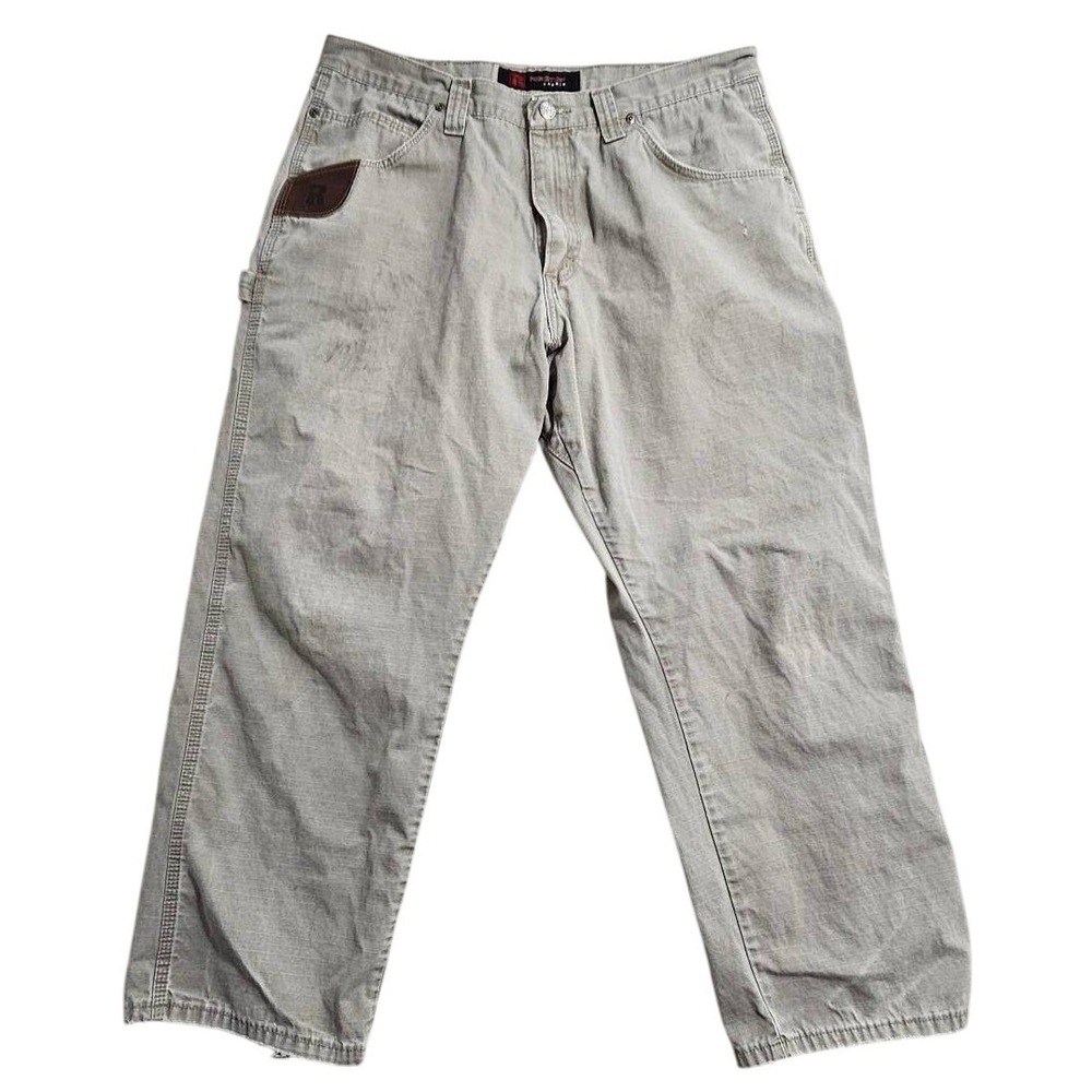 Wrangler Riggs Workwear Mens 36x30 Ripstop Carpenter Pants Khaki 3W020DK *